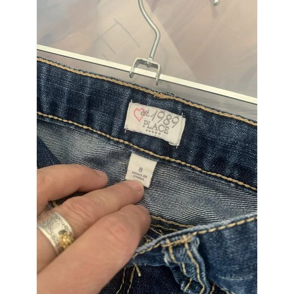 (F-177)The Children’s Place Girls Denim Shorts Size 8‎ Blue Jean Shorts